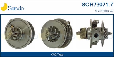 Coreassy Turbocompressor SCH73071.7 SANDO für VW SEAT SKODA