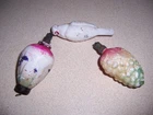 Antique VTG Figural Milk Glass Christmas Light Bulb Lot