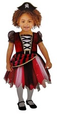Toddler Girls 12 to 18M High Sea Cutie Complete Pirate Halloween Costume