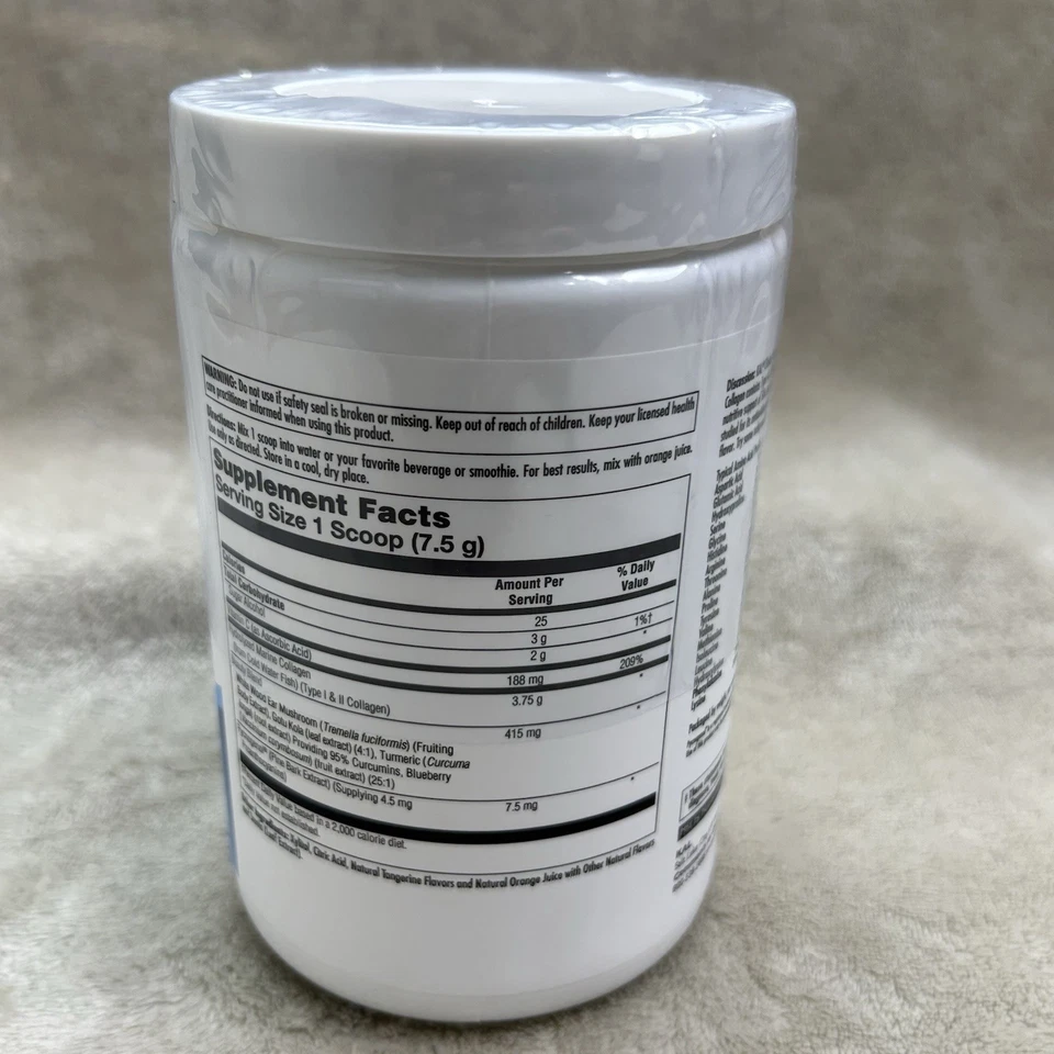 Colágeno mandarina Clinical Youth, 10,5 oz (298 g) tipo I y III Foto 2 de 4