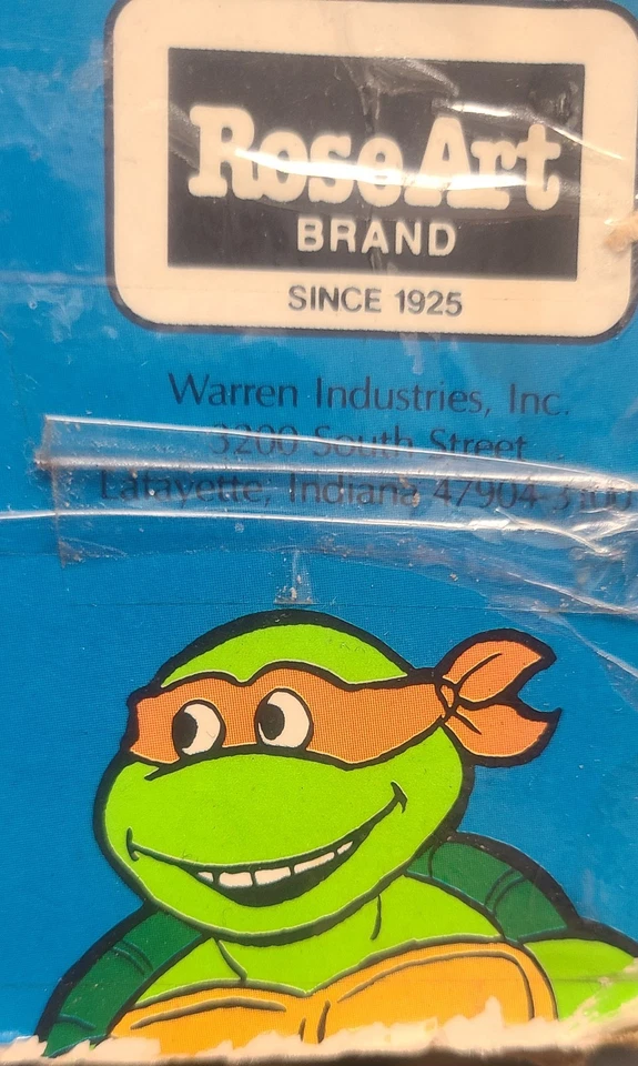 1990 Teenage Mutant Ninja Turtles Michaelangelo Гигантская Напольная Головоломка Roseart с Коробкой - Изображение 4 из 4