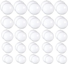 100 PCS Christmas Tree Clear Ball Plastic Fillable Sphere Ornament Clear Bauble