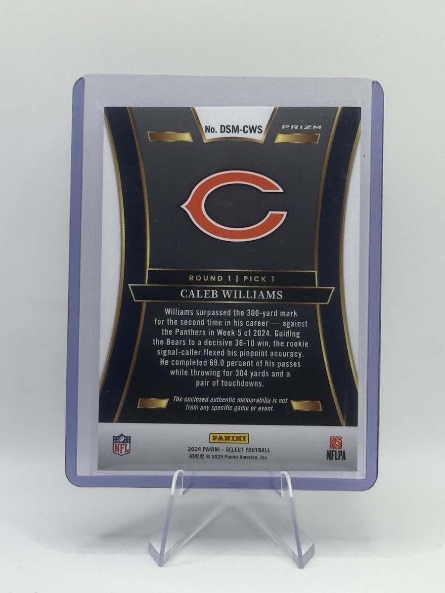 新品シールド　レコード　BoA レア2枚セット　ハウス　English 2024 Panini Select Football Draft Selections Patch RC Caleb