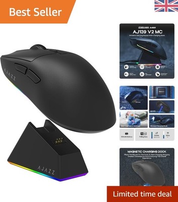 Precision AJ139 V2 MC Gaming Maus - Kabellos, RGB, 66g leicht für Gamer