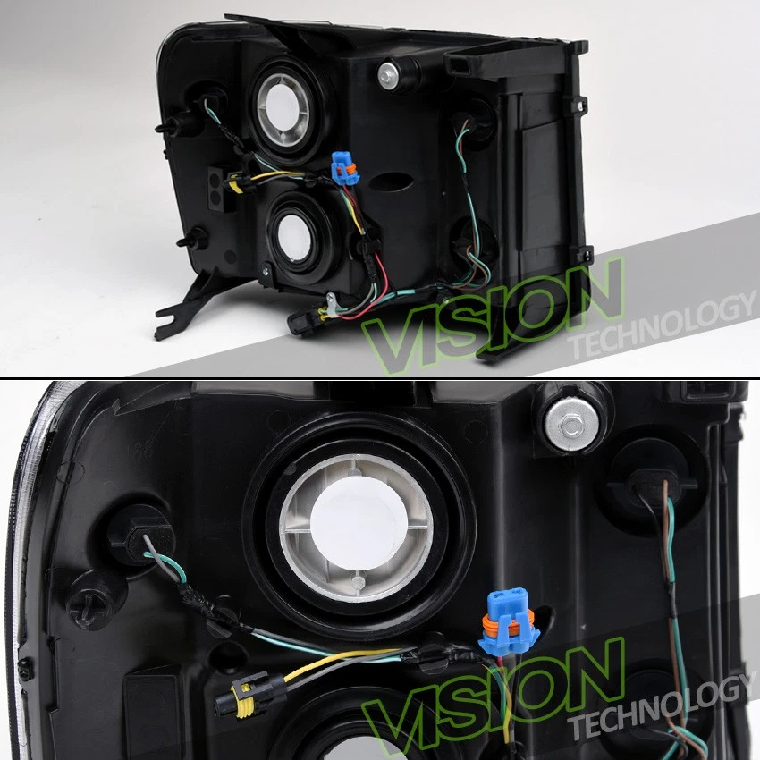 Faros transparentes negros faros estacionamiento señal de giro lámpara Nb para 07-14 GMC Sierra Foto 4 de 4