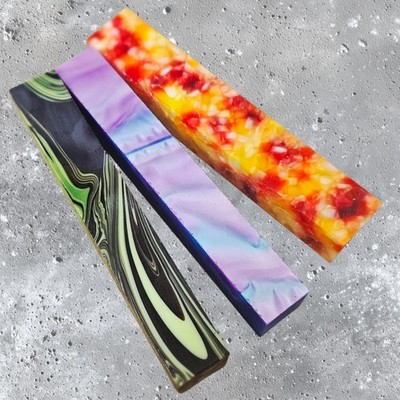 3 x Acryl Pen Blanks von Erinoid Ltd (PK18)