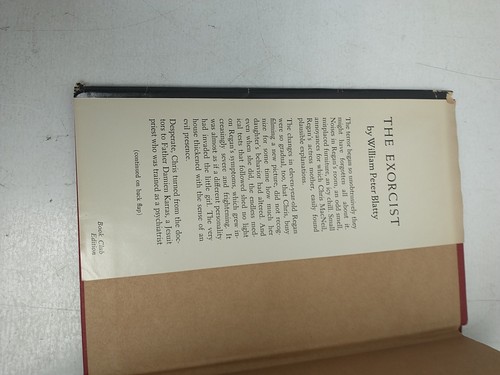 The Exorcist by William Peter Blatty HC/DJ Book Club Edition BCE 1971 - Foto 5 di 7