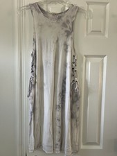 American Eagle Soft And Sexy White Tie Dye Sleeveless Dress Size Small