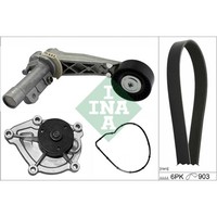 Wasserpumpe + Keilrippenriemensatz Schaeffler INA 529 0504 30