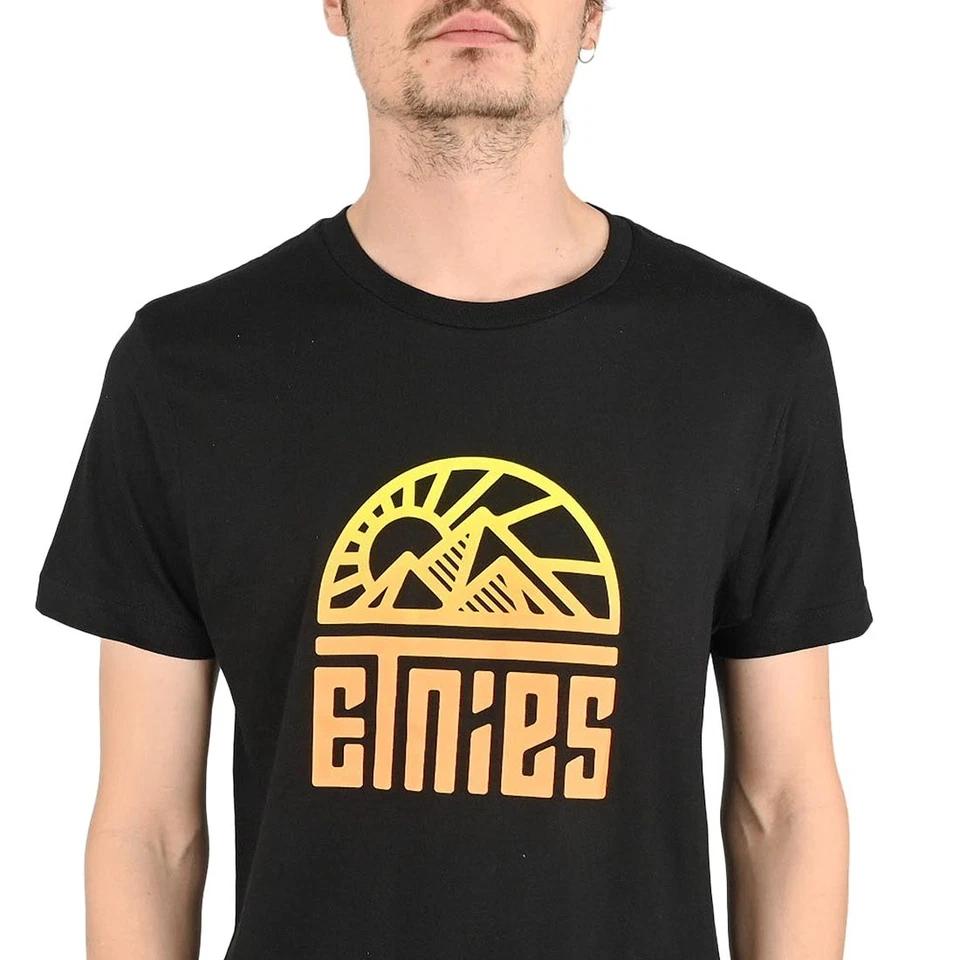 T-Shirt Etnies MTN S/S - Noir/Orange - Photo 2/4