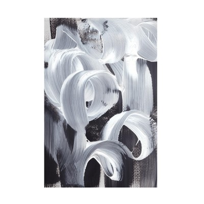 Canvas Wall Art - uplusmestudio 'Abstract Loops' Wall Art for Living Room, Be...