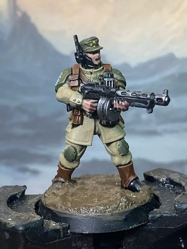 Warhammer 40k Imperial Guard Cadian Shock Troops x10 Squad Painted - Image 2 of 4