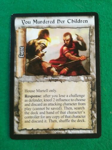 A GAME OF THRONES CCG - (A TOURNEY OF SWORDS) SINGLE RARE CARDS - Picture 18 of 18