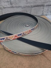 Multi Color Premium Quality Factory Webbing 3/4" Wide Print By The Yard