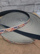 Multi Color Premium Quality Factory Webbing 3/4" Wide Print By The Yard