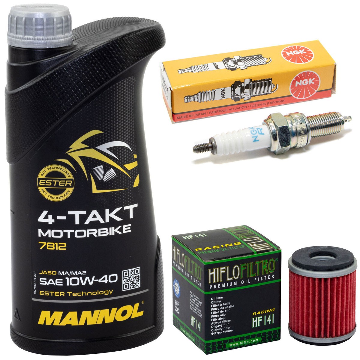 Inspektion Set für Yamaha MT 125 XSR 125 RE 2020-2023 Öl 1L