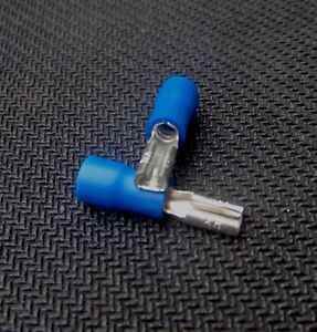 50 Pack 16 14 Awg Female Spade Connector 110 Crimp Connector Ebay