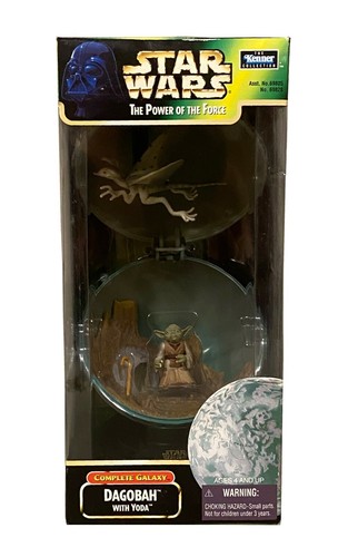 1998 Star Wars Complete Galaxy Dagobah Yoda Kenner Figure Set Power of The Force