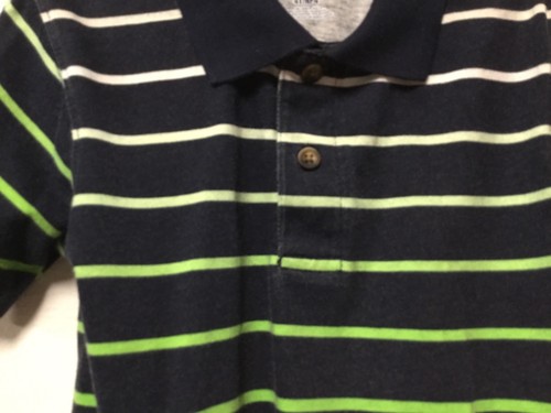 Jungen Pullover Shirt Größe 4T blau grün beige Knopfleiste Garanimals 85 - Bild 6 von 6