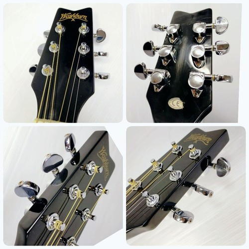 Guitarra eléctrica acústica Washburn EA-10M funciona bien usada buen estado de JP - Imagen 8 de 10