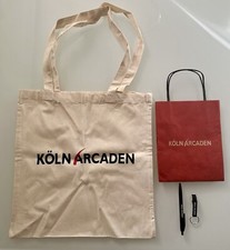 KÖLN ARKADEN Set Stoffbeutel Papiertüte Kugelschreiber Schlüsselanhänger Sammler