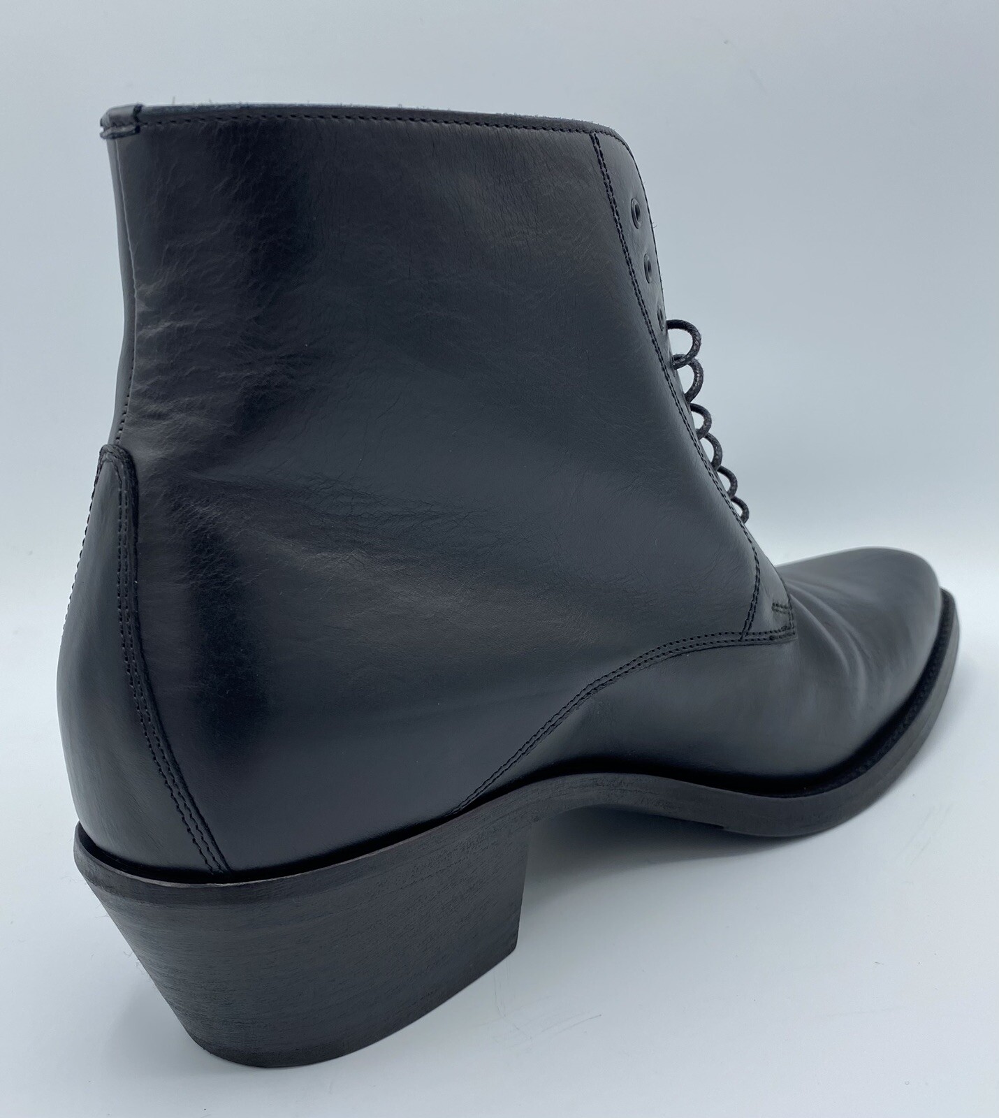 Stivali Saint Laurent in pelle nera Riverside da $1.200 taglia US 8 Made in Italy