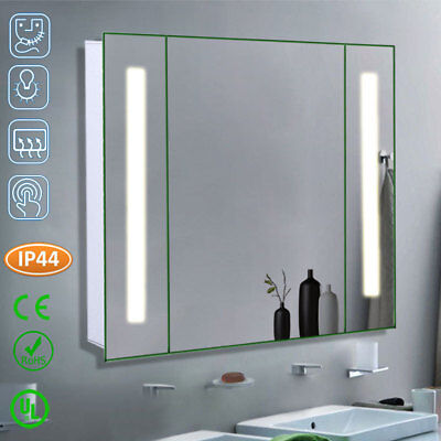 Demister Design Bathroom Cabinet Wall Mirror W 60led Light Shaver