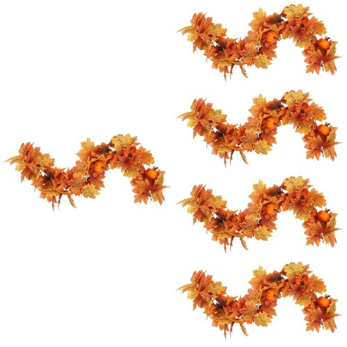 8 Citrouilles Artificielles En Mousse, Décoration Halloween, Roses