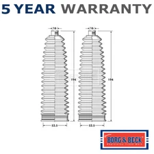 Borg & Beck Front Steering Rack Boot Set Fits VW Up Skoda Citigo 1.0 1S0423831A