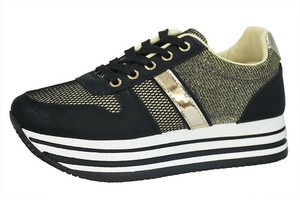 tenis plataforma com glitter