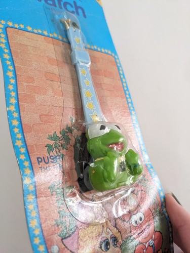 Vintage 1987 Baby Kermit The Frog Digital Watch Henson Productions Muppet Babies - Picture 6 of 8
