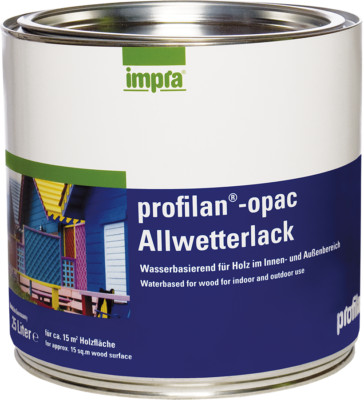 Impra Profilan Opac - Allwetterlack für Holz im Innen- und Außenbereich 10 Liter