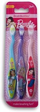 Brush Buddies Barbie Girl's Soft Bristle Toothbrush Set - 3 Count