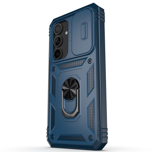 For Samsung Galaxy S24 Plus 6.7" Shockproof Case, Magnetic Ring Stand Cover Blue - Imagen 13 de 16