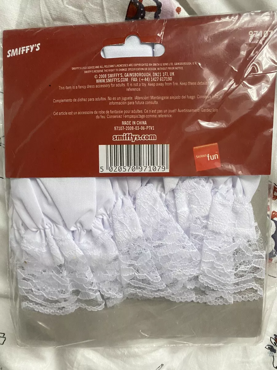NEW Smiffy s Medieval Mop Cap With White Lace Fancy Dress Costume