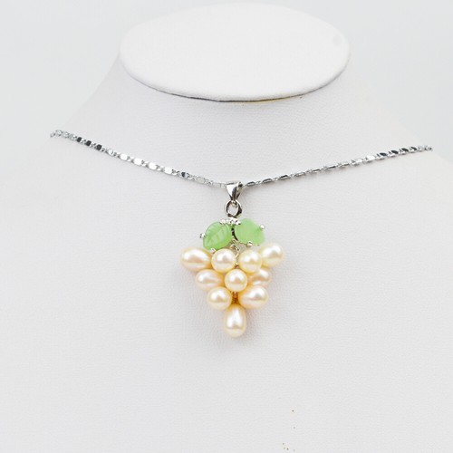 Handmade Pearls Long Chain Necklace Pendant Jewelry Accessory for Women Party - 第 9/18 張圖片