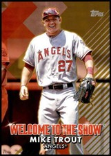 Mike Trout 2022 Topps 5x7 Welcome to the Show Gold #WTTS-2 /10 Angels
