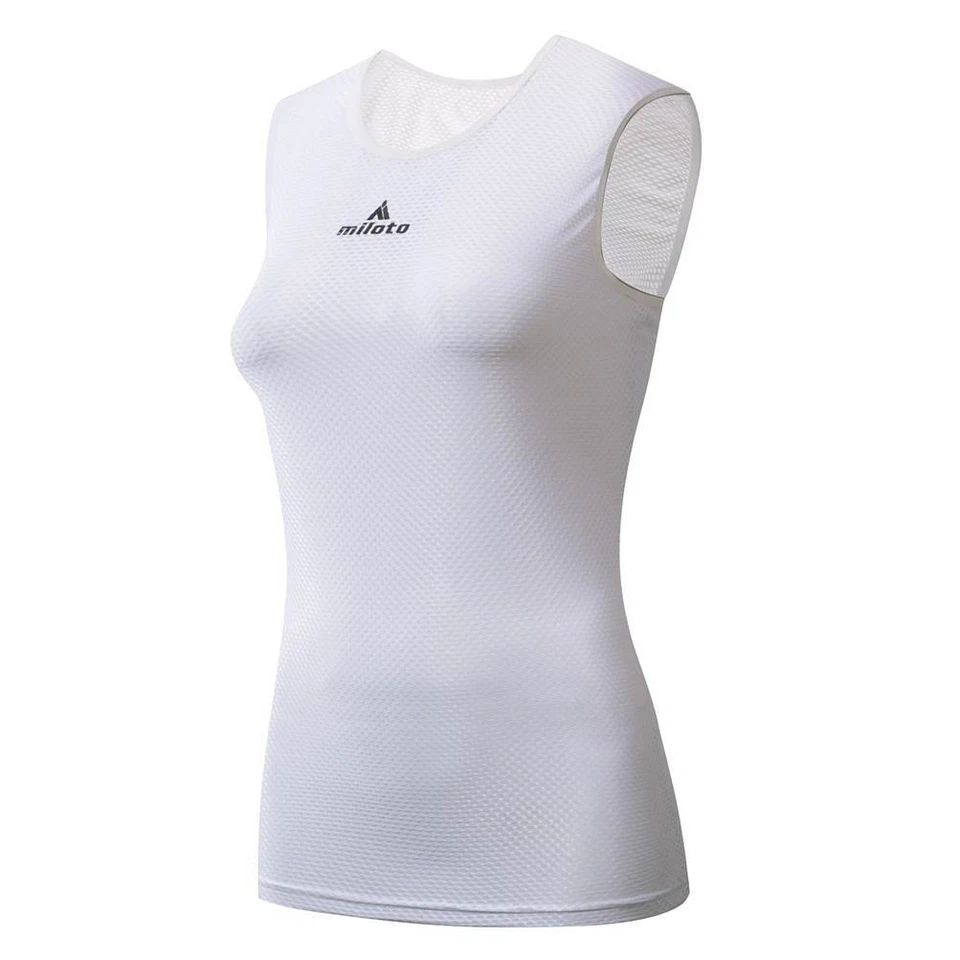 MIloto Women's Cycling Vest Base Layer Coolmax Sleeveless Bike Jersey Undershirt - Image 3 of 4
