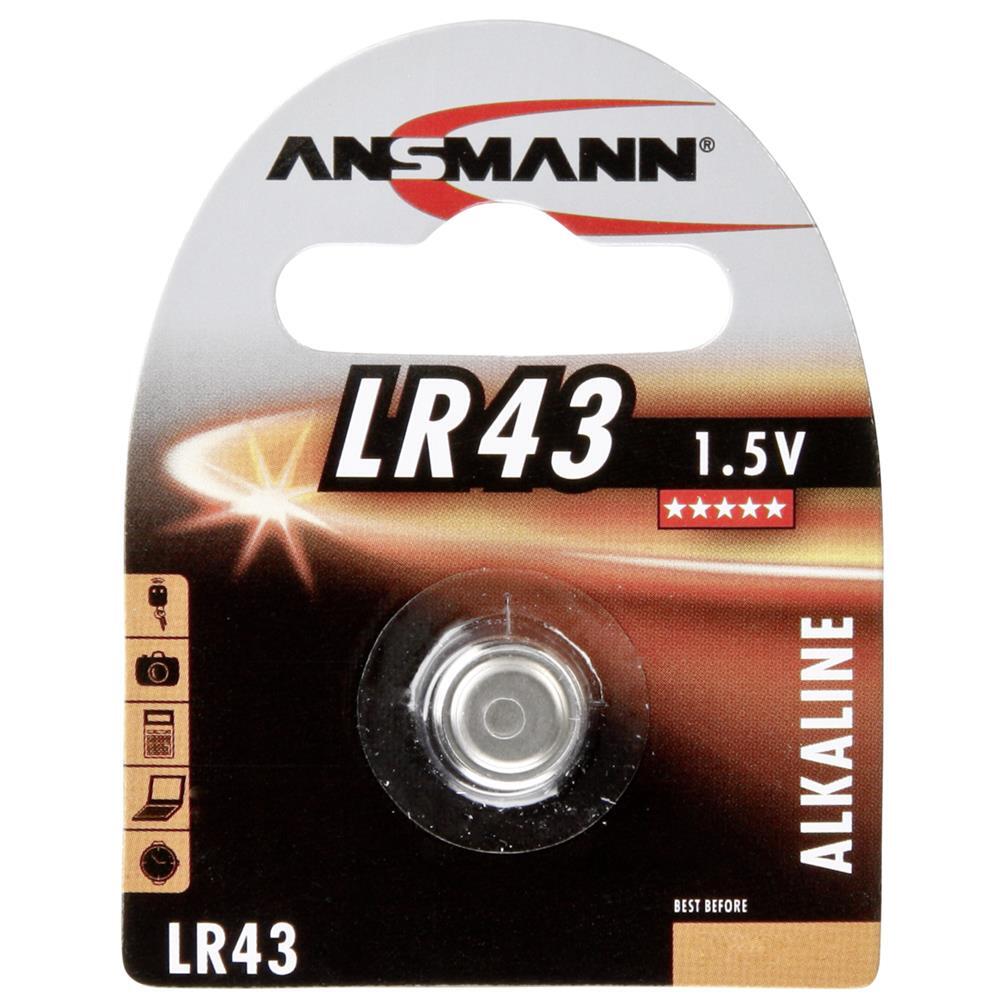 Thumbnail - Ansmann Knopfzelle Alkaline Typ Lr43 - Batterie Ansmann 5015293