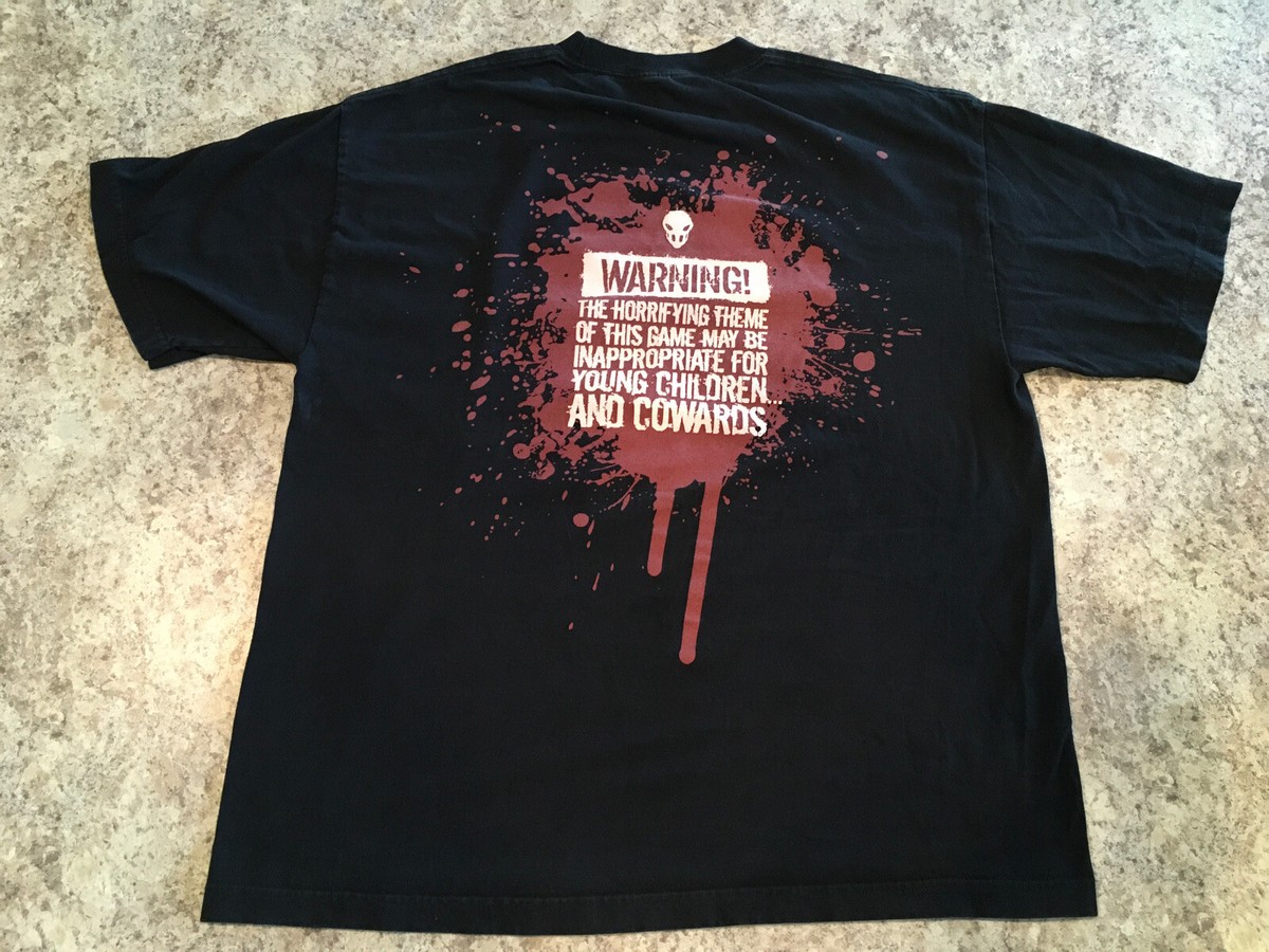 RARE VINTAGE PROMO SHIRT Splatterhouse T-Shirt Video Game RARE VINTAGE PROMO SHIRT Splatterhouse T-Shirt Video Game