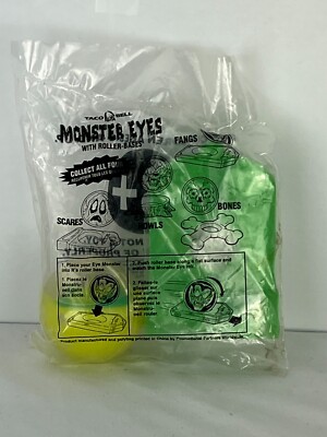 Taco Bell Monster Eyes SCARES!! RARE BAG SEALING ERROR!!!!!  