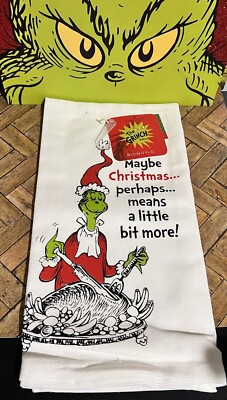 NEW How The Grinch Stole Christmas Perhaps Means a Little More Kitchen Towel EOY