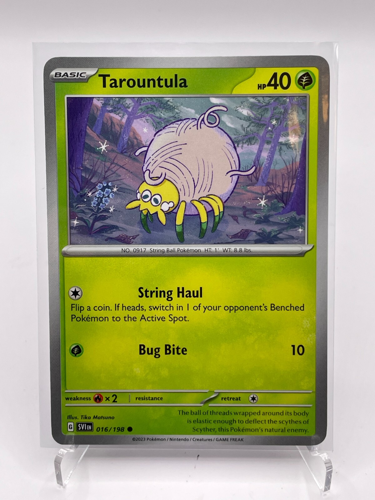 2023 TAROUNTULA Pokemon #16 Excellent