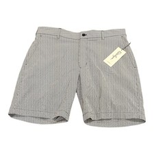 Walter Hagen Men's 36 Clubhouse Seersucker Golf Shorts 9" Inseam Gripper Band