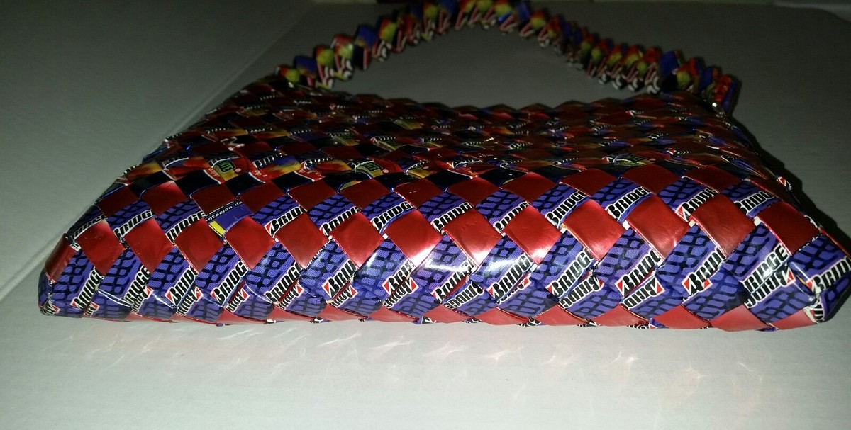 One of a Kind Prison Art Handmade Purse Handbag Zipper  display picture 1