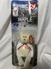 Maple The Bear -1999 McDonald's Ty Beanie Baby With Rare Errors 1993/OAKBROOK