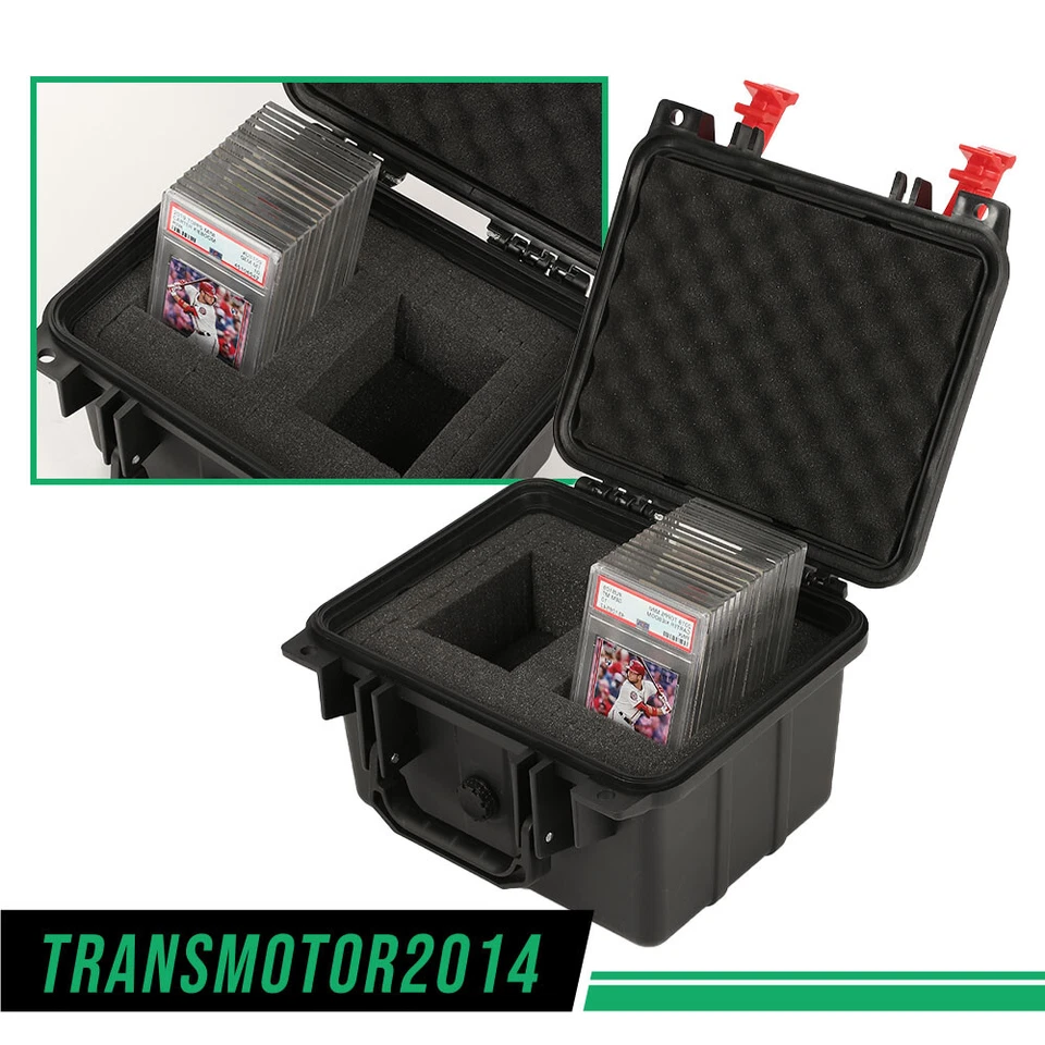 Graded Card Case Storage Box Travel Cards Waterproof Sports Trading Cards Slab - Image 2 of 4