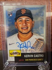 2022 Topps Chrome Platinum Anniversary Kervin Castro Rookie Autograph GIANTS