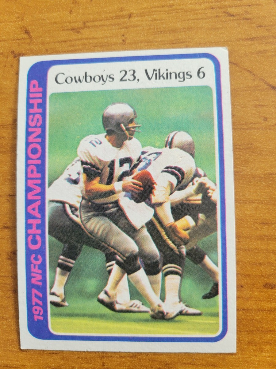 1978 TOPPS FOOTBALL #166 NFC CHAMPIONSHIP STAUBACH COWBOYS