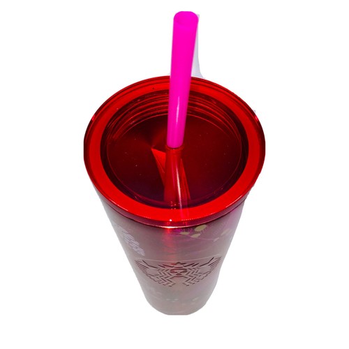 Starbucks 2021 Winter Holiday Pink Red Pinecone Tumbler Cup Stainless 16oz - Picture 4 of 4